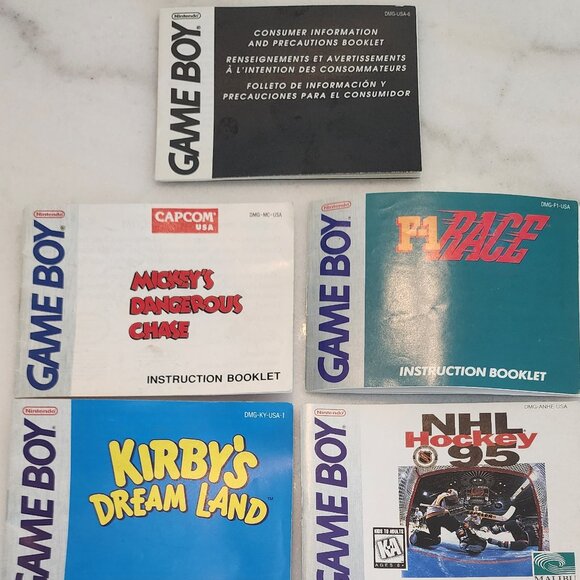 * Assorted GAME BOY Instruction Guides + Game Boy Insert - Picture 2 of 2